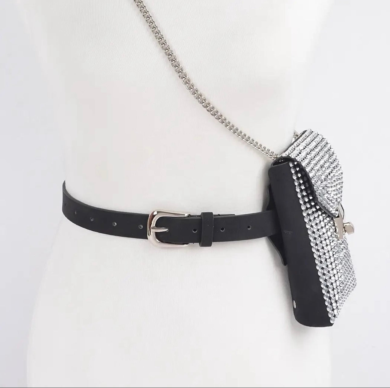 Cartera con correa y cadena 2 en 1