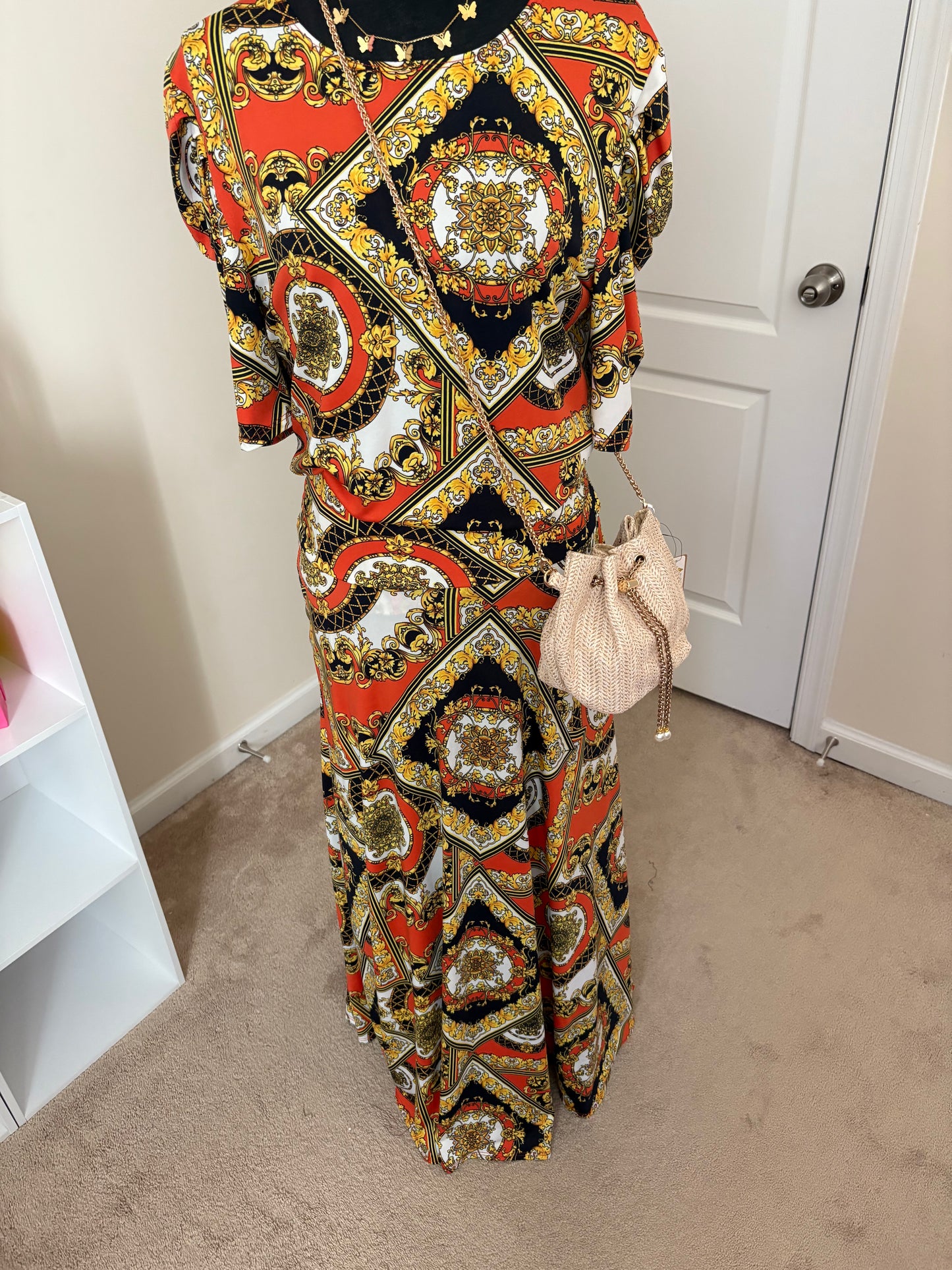 Elegante Print Conjunto Set