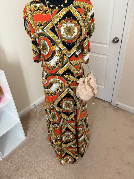 Elegante Print Conjunto Set