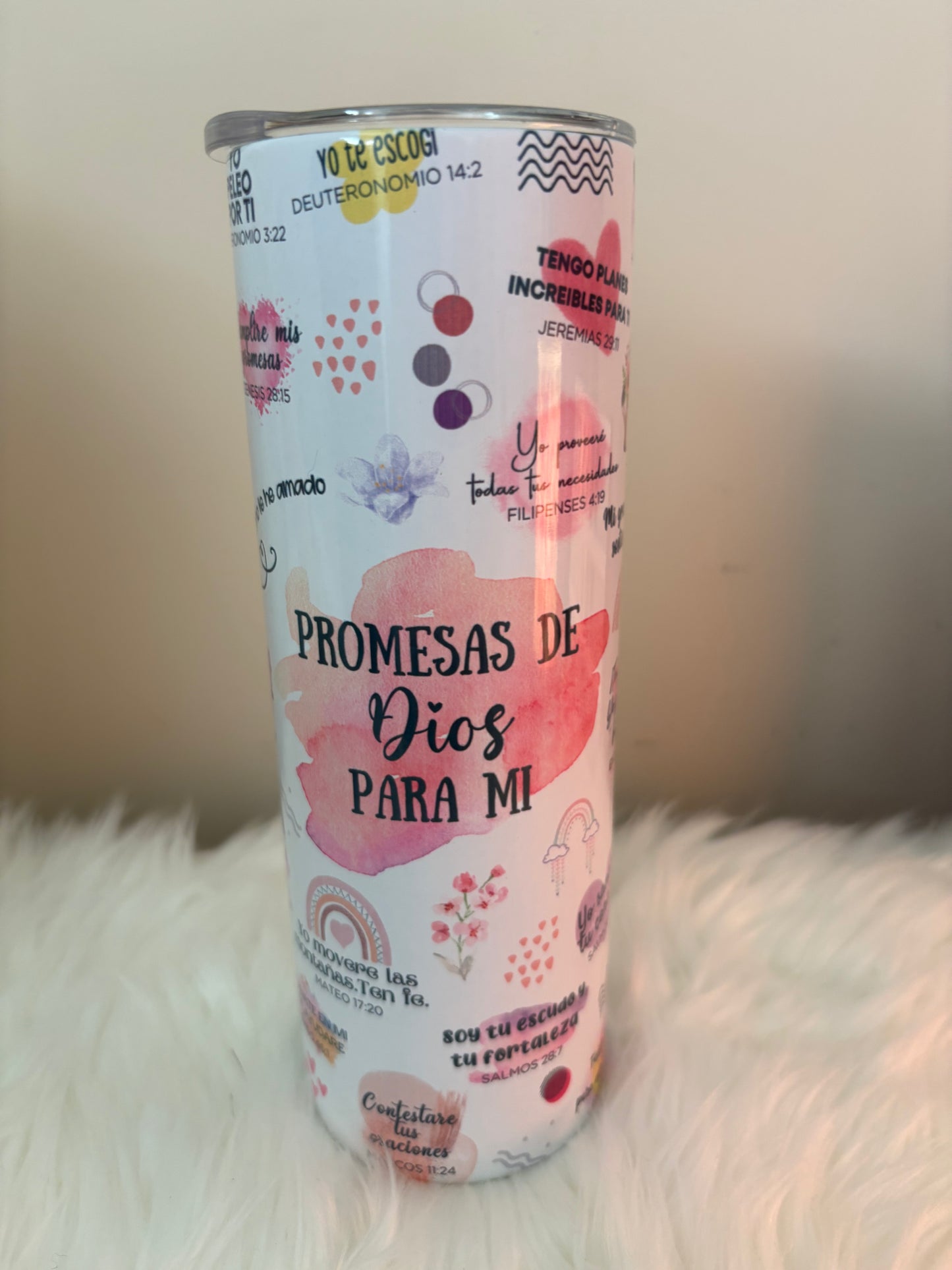 Tumbler Promesas de Dios para mí ￼